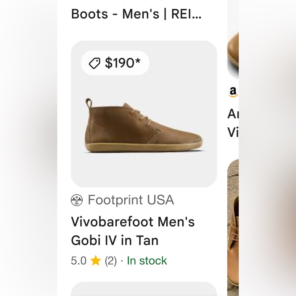 Vivobarefoot Men's Chukka Boots in Tan